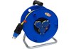 Kabelrolle 230 V (IP55) BAT Kunststoff blau, Kabel gelb (3G1,5) Länge 50 m